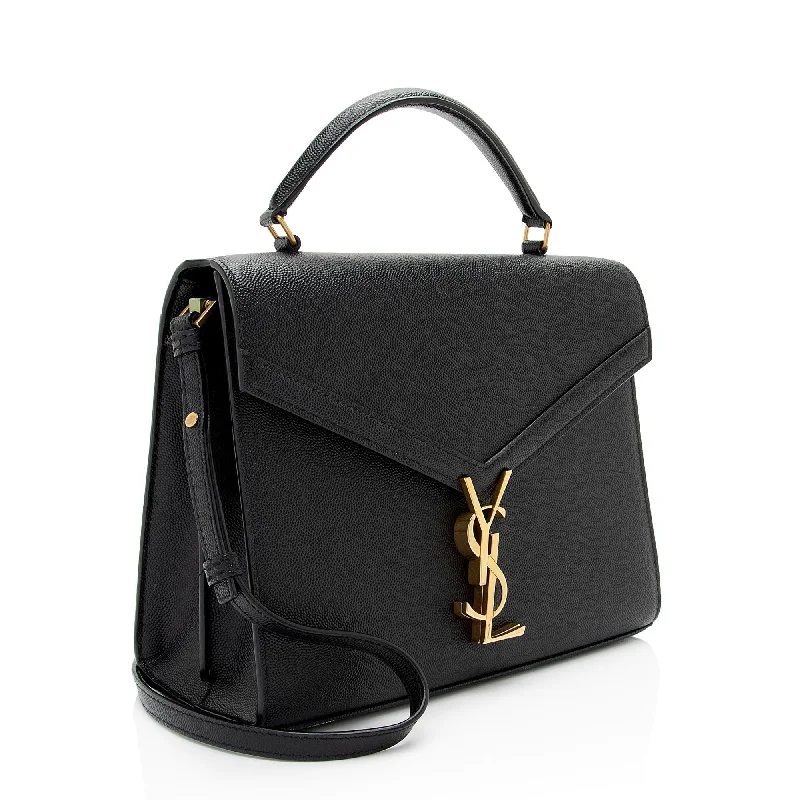 Saint Laurent Grain de Poudre Monogram Cassandra Medium Top Handle HGeoF5