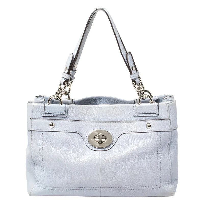 Lilac Leather Penelope Tote