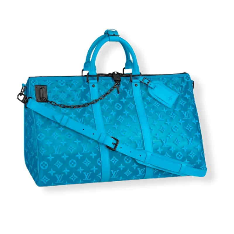 Louis Vuitton Keepall Triangle Badoulière 50 Blue