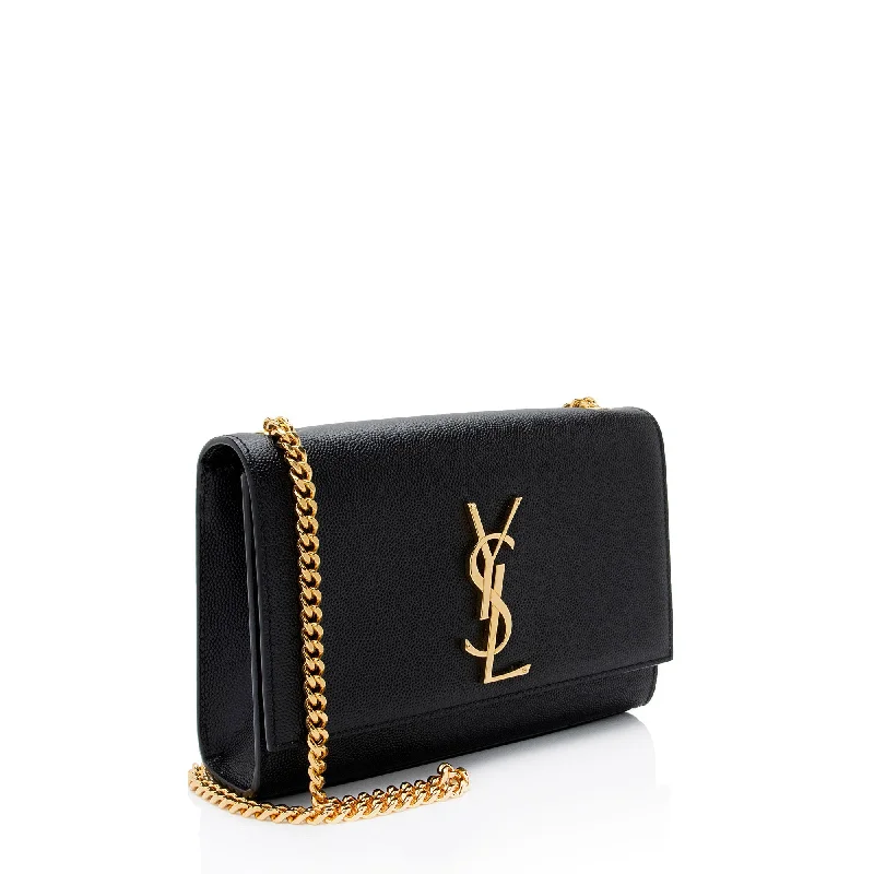 Saint Laurent Grain de Poudre Monogram Kate Small Shoulder Bag k14rvI