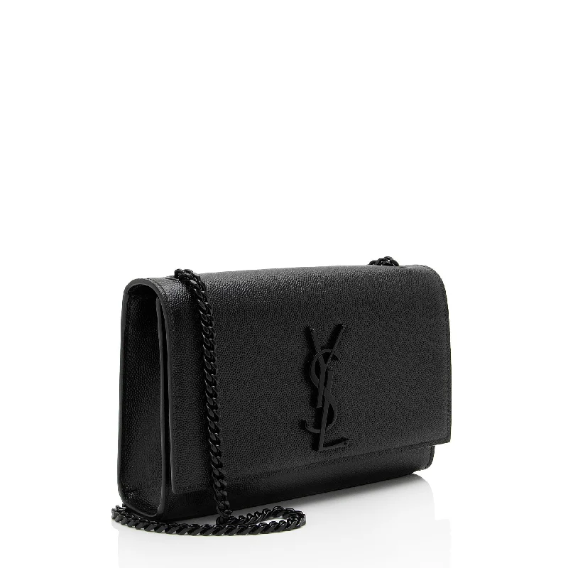 Saint Laurent Grain de Poudre Monogram Kate Small Shoulder Bag lPbS13