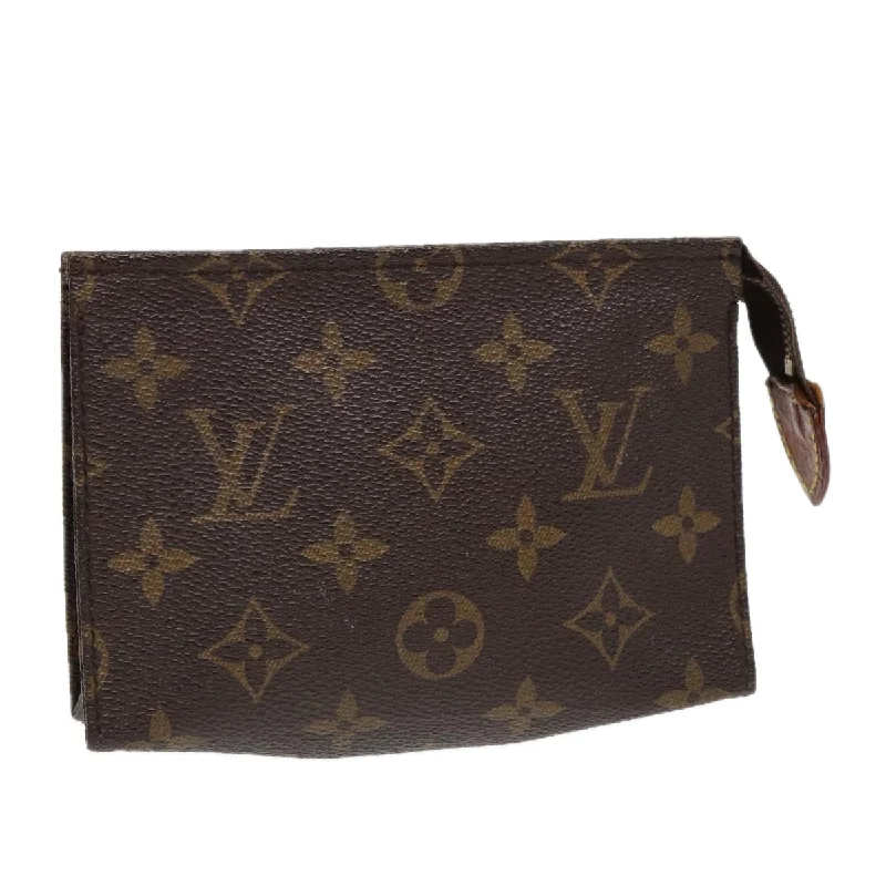 LOUIS VUITTON Monogram Poche Toilette 15 Pouch M47546 LV Auth ki4740