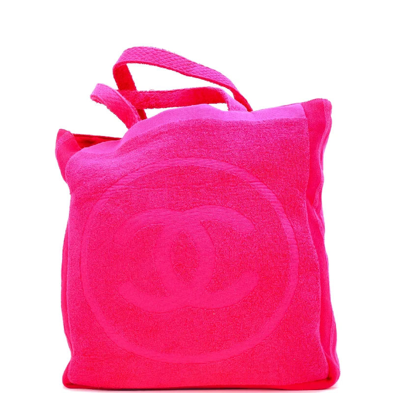 CC Beach Tote Set Terry Cloth Vertical