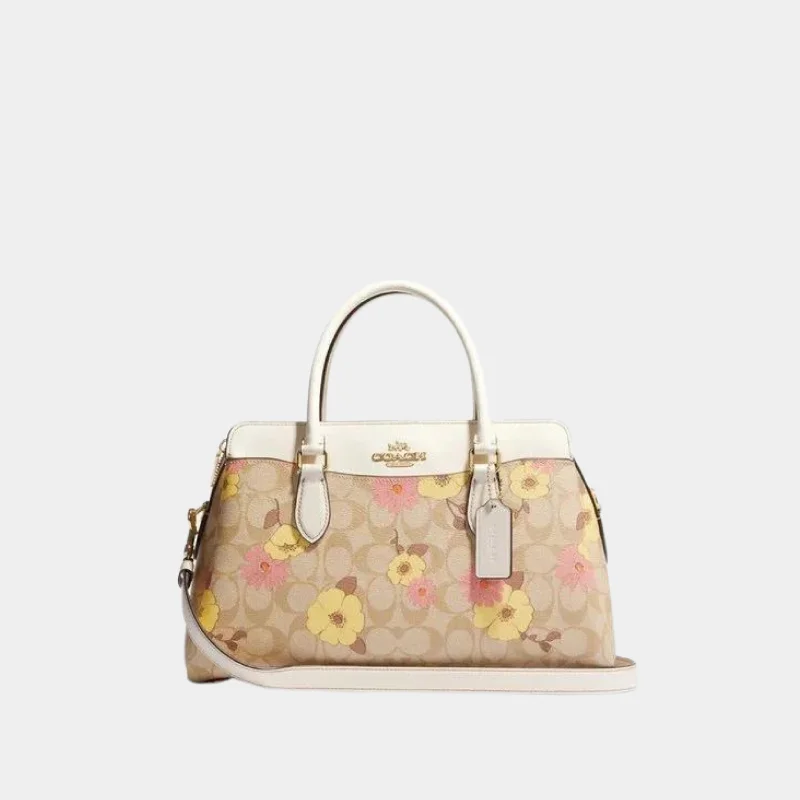 Coach Darcie Carryall In Signature Canvas With Floral Cluster Print BOUTIQUE