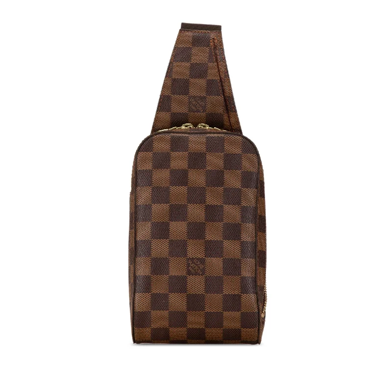 Brown Louis Vuitton Damier Ebene Geronimos Crossbody Bag