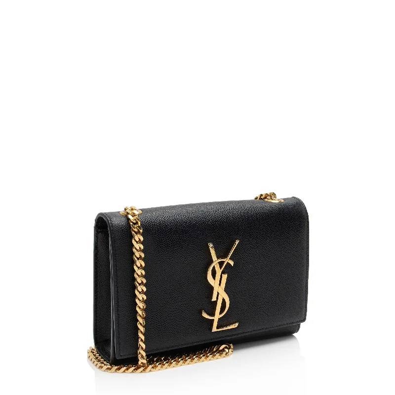 Saint Laurent Grain de Poudre Monogram Kate Small Crossbody OyCuxP