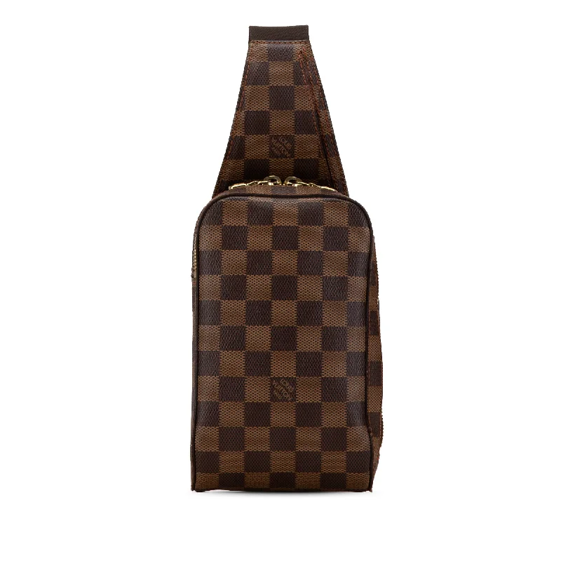 Brown Louis Vuitton Damier Ebene Geronimos Crossbody Bag