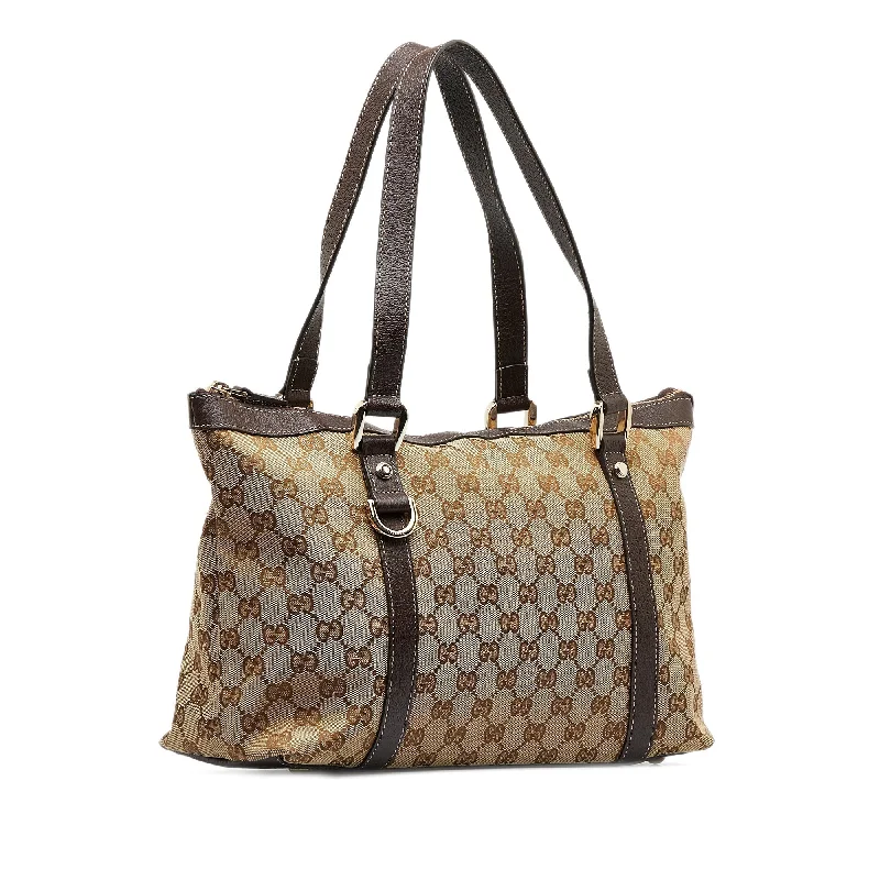 GUCCI GG Canvas Abbey D-Ring Tote Bag