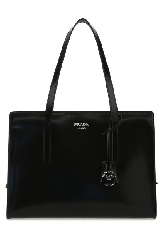 Prada Women Black Leather Re-Edition 1995 Shoulder Bag