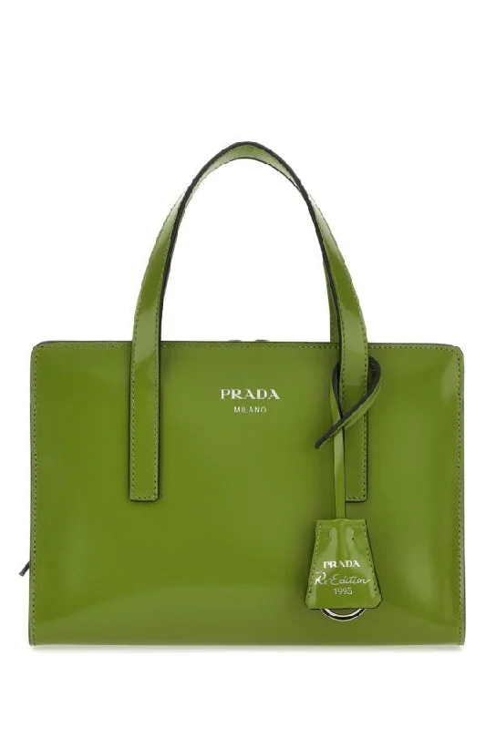 Prada Women Green Leather Re-Edition 1995 Handbag