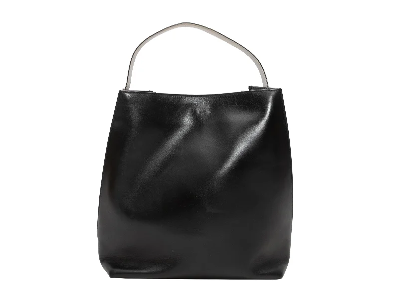 Black & White Balenciaga Everyday Bucket Tote Bag