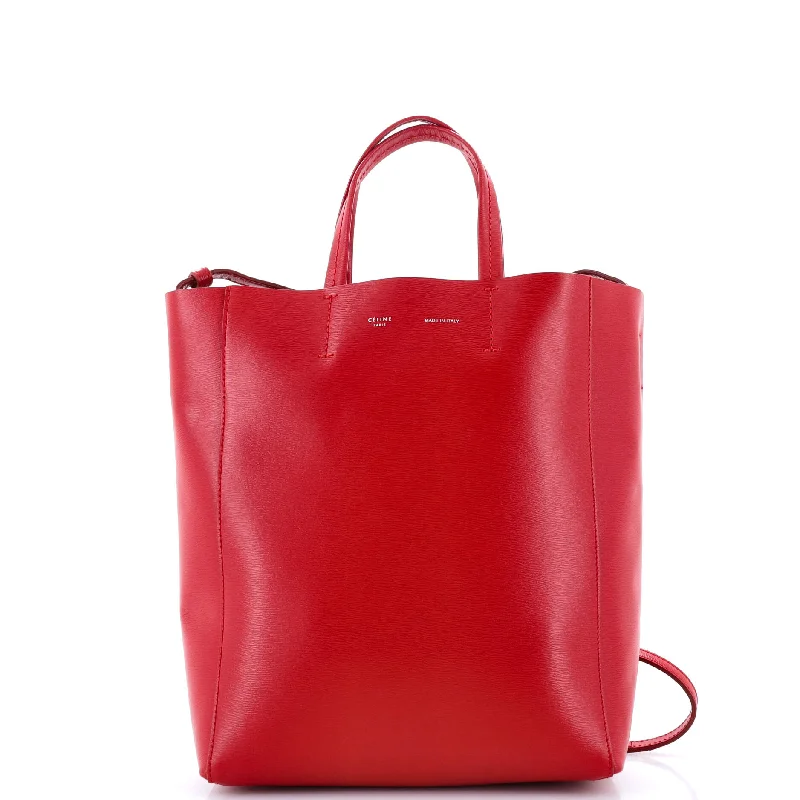 Vertical Cabas Tote Grained Calfskin Small