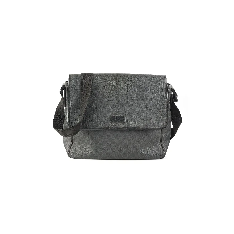 Gucci Mens Black Shoulder Monogram Bag