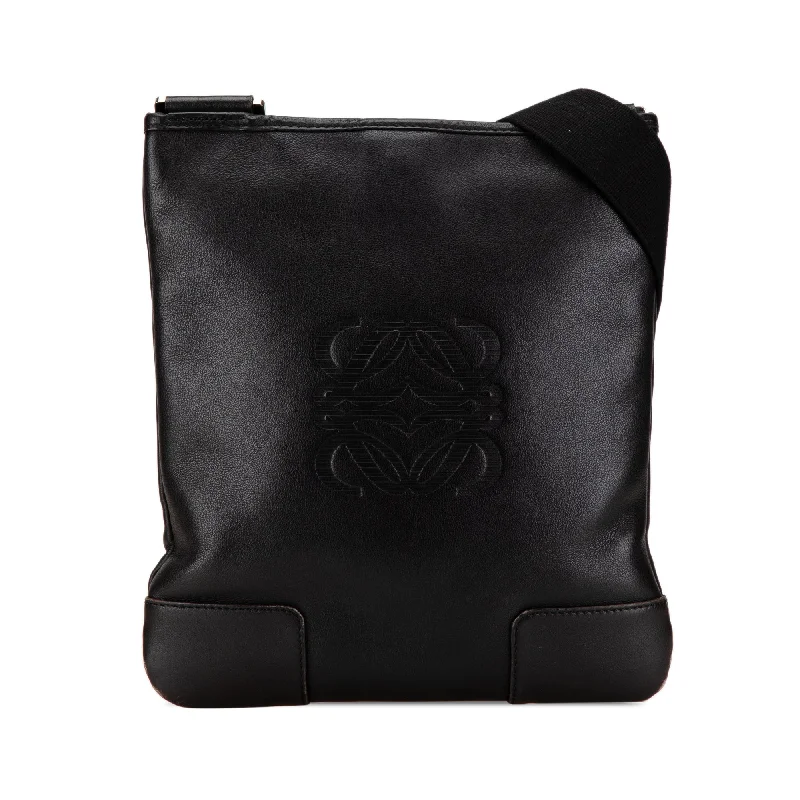 Black LOEWE Anagram Leather Crossbody