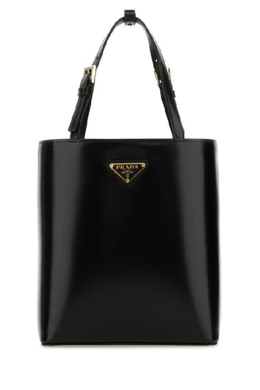 Prada Women Black Leather Handbag