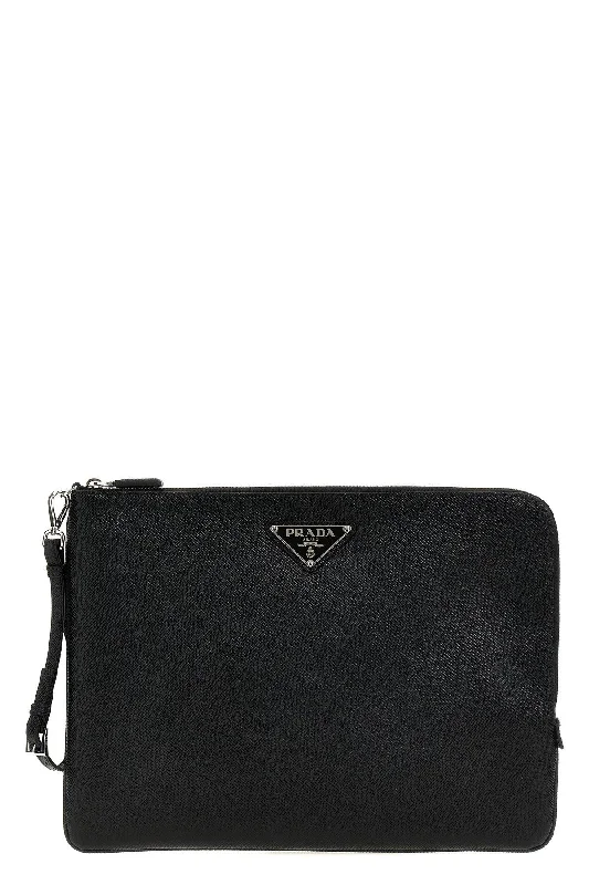 Prada Men Saffiano Large Pouch