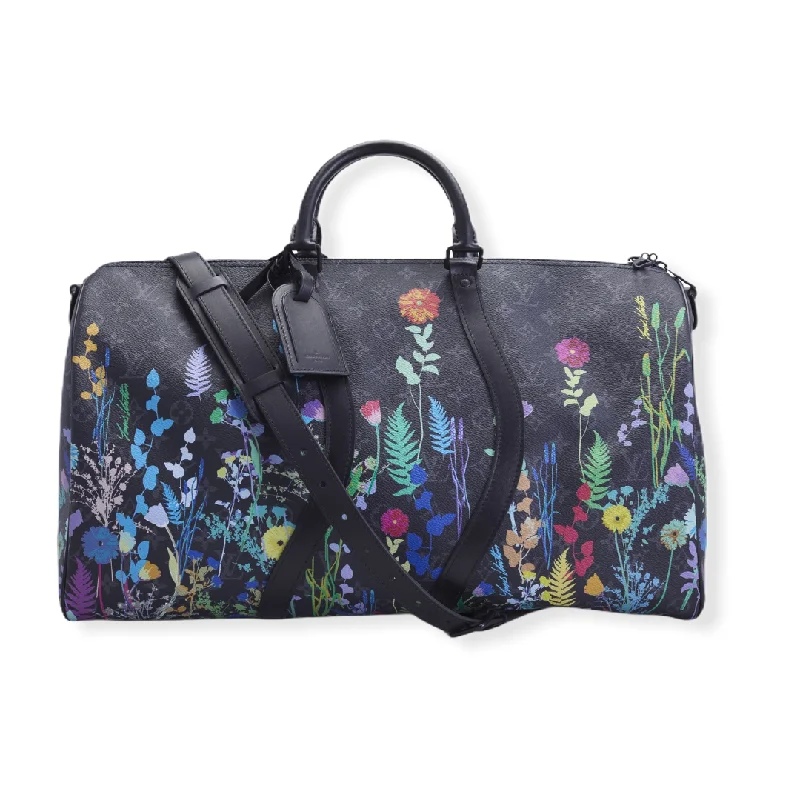 Louis Vuitton Keepall 50 Limited Edition SS20 Floral Monogram Eclipse