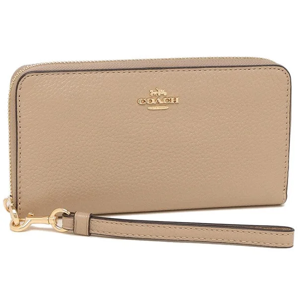 Coach Long Wallet Full Soft Leather Ladies C4451