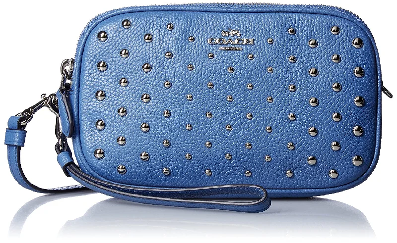 COACH Womens Ombre Rivets Crossbody Clutch