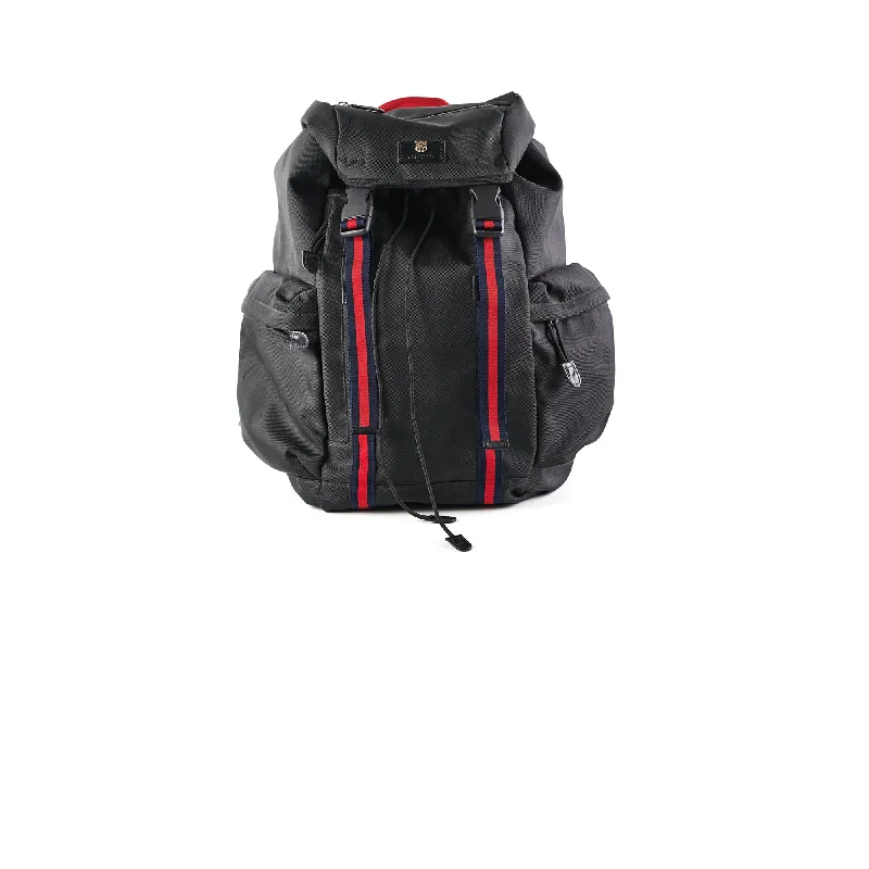 Gucci Techco Black Canvas Backpack