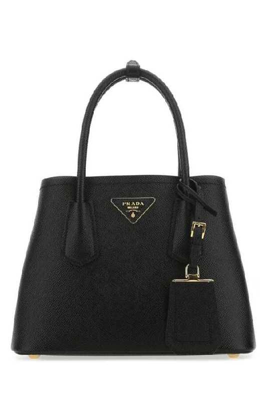 Prada Women Black Leather Handbag