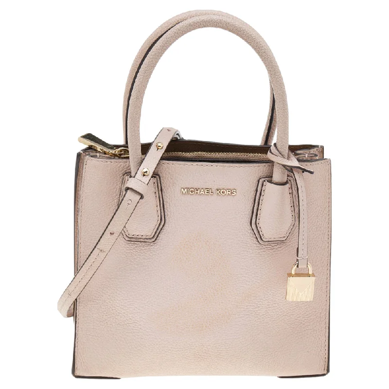 Blush Pink Leather Mini Mercer Tote