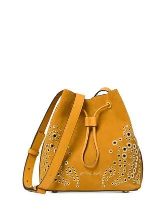 Michael Michael Kors Cary Embellished Bucket Crossbody