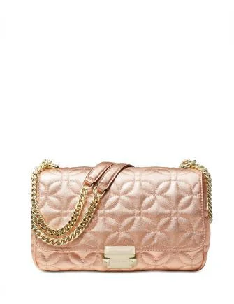 Michael Michael Kors Sloan Quilted Floral Chain Shoulder Bag