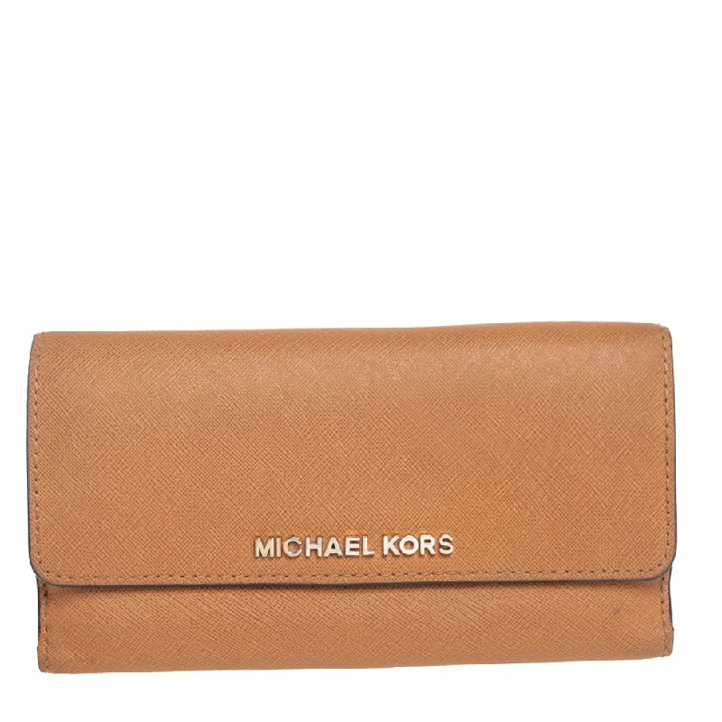 Tan Leather Continental Wallet