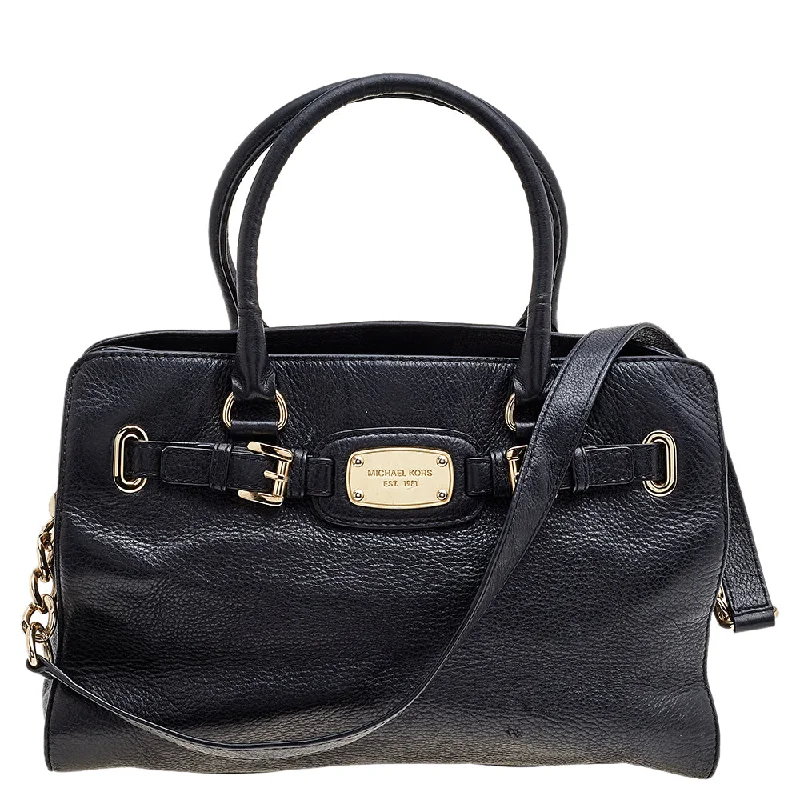 Black Leather Shoulder Bag