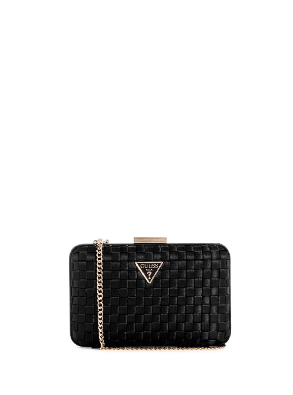 Black Twiller Minaudiere Clutch Bag