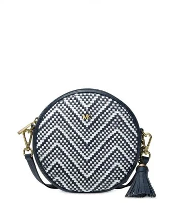 Michael Michael Kors Woven Chevron Canteen Bag