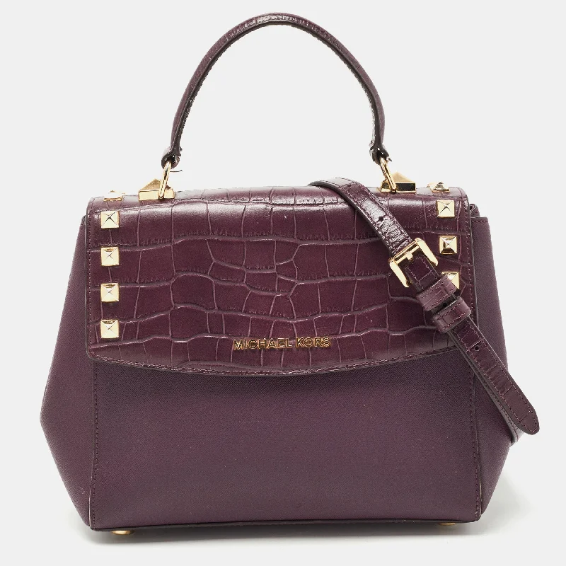 Burgundy Leather Karla Satchel