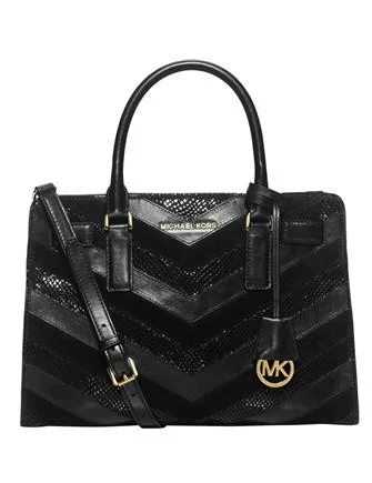 Michael Michael Kors East West Mixed Media Chevron Python Dillon