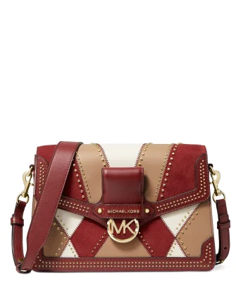 Michael Michael Kors Jessie Large Flap Leather Shoulder Bag