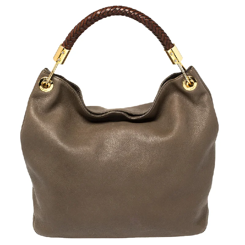 Dark Beige/Brown Soft Leather Skorpios Hobo