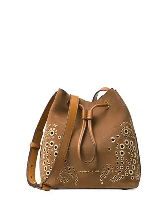 Michael Michael Kors Cary Embellished Bucket Crossbody