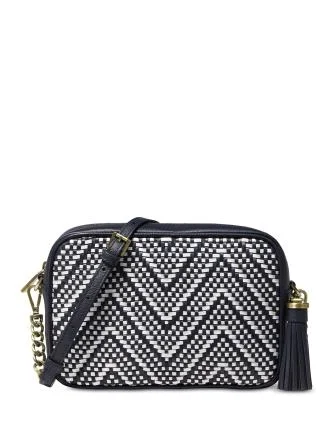 Michael Michael Kors Woven Chevron Leather Camera Bag