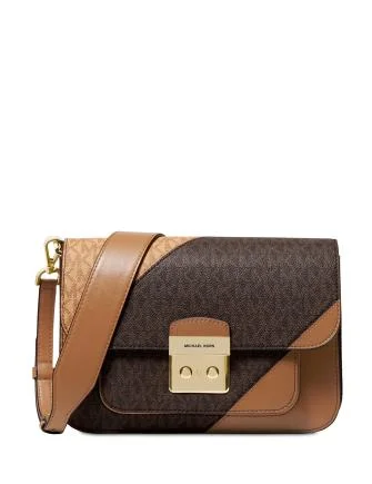 Michael Michael Kors Sloan Editor Tricolor Signature Shoulder Bag