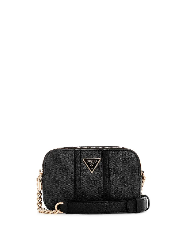 Black Logo Noreen Camera Crossbody Bag