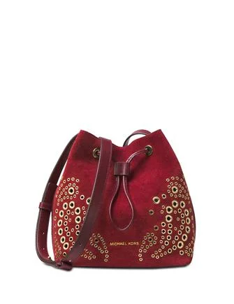 Michael Michael Kors Cary Embellished Bucket Crossbody