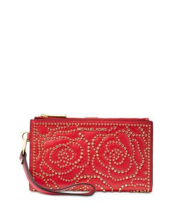 Michael Michael Kors Double Zip Studded Adele Wristlet