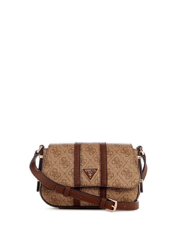 Brown Logo Noreen Mini Crossbody Bag