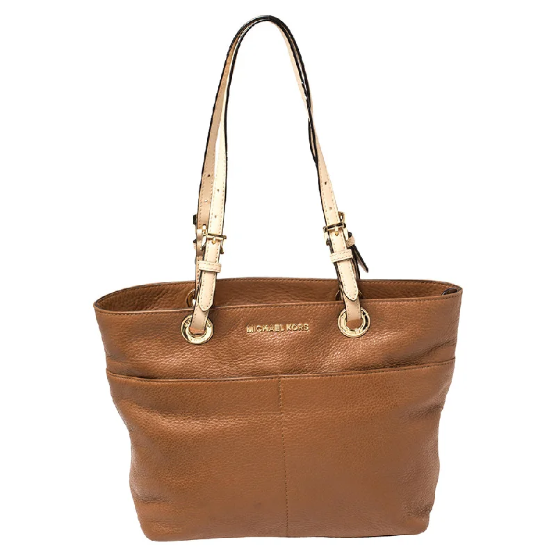 Brown/Beige Leather Bedford Tote