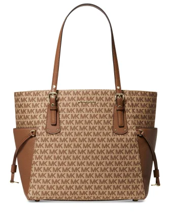 Michael Michael Kors Jacquard Signature Voyager East West Tote