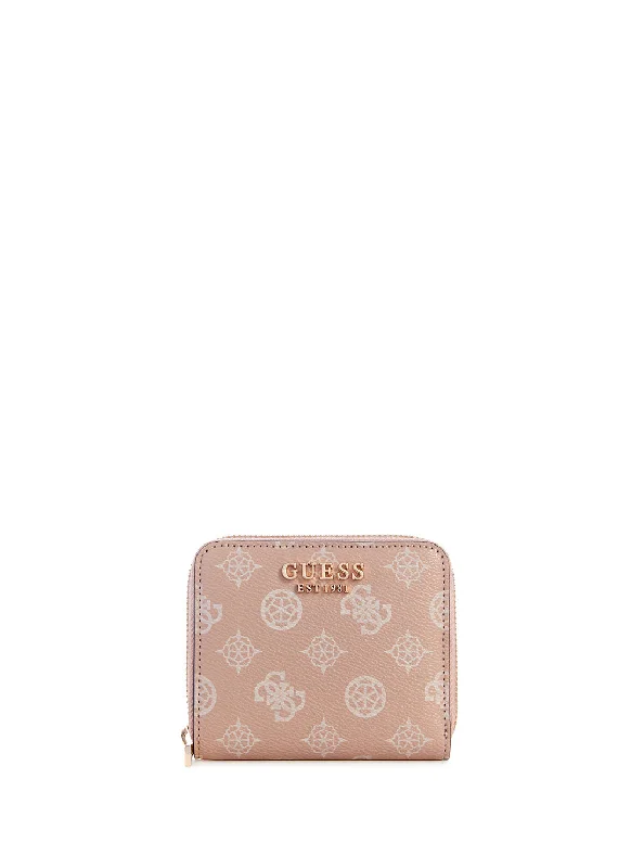 Light Rose Logo Laurel Small Wallet