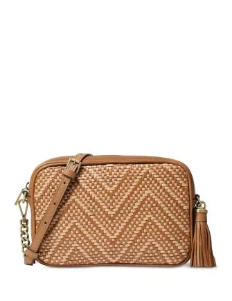 Michael Michael Kors Woven Chevron Leather Camera Bag