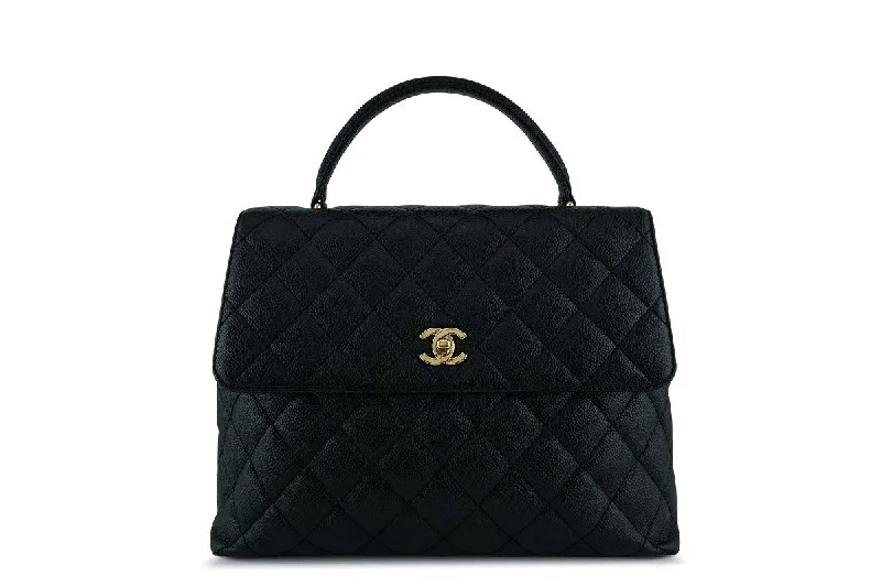 Chanel Black 2.55 Classic Quilted Kelly Flap Bag GHW