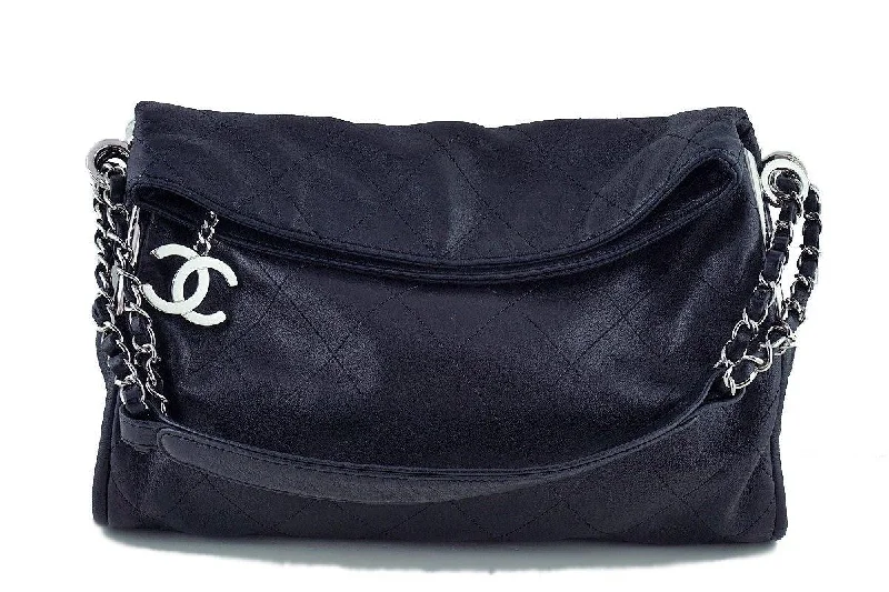 Chanel Black Lambskin Quilted Ultimate Soft Flap  Bag