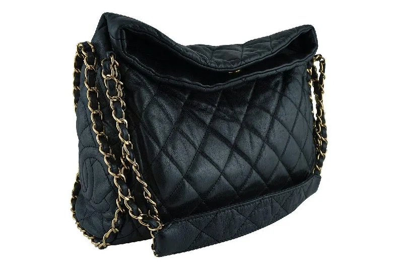 Chanel Black Quilted Ultimate Soft Luxe Chain Around Bag GHW